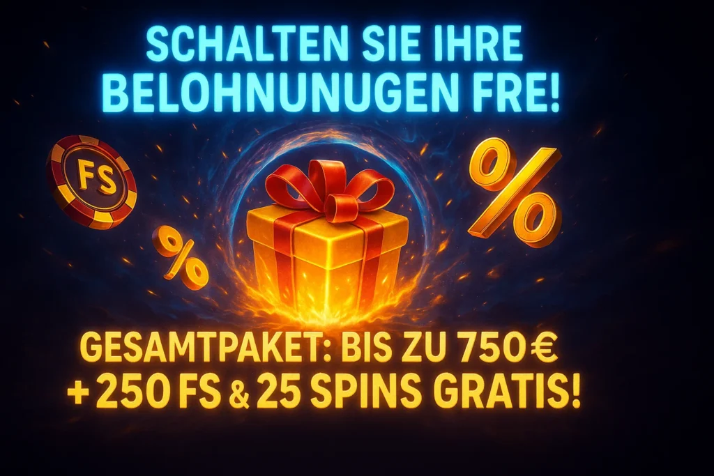 Slot Madness Casino Boni: Paket bis zu 750€ + 275 Freispiele